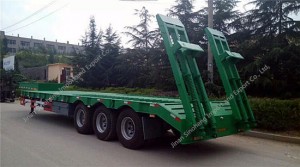 3 Axles Low-Bed Semi Trailer 60 Ton