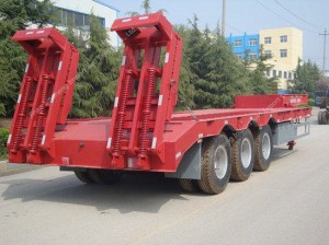 3 Axles Low-Bed Semi Trailer