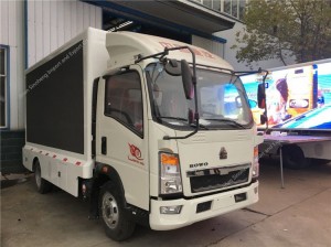 HOWO 4×2 led advertising truck